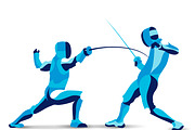 Set of stylized people in sport, an Illustration by Infinity Creativity (Thumbnail 13 of 21)