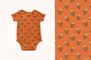 Retro floral patterns., a Pattern Graphic by hanifa_design (Thumbnail 3 of 6)