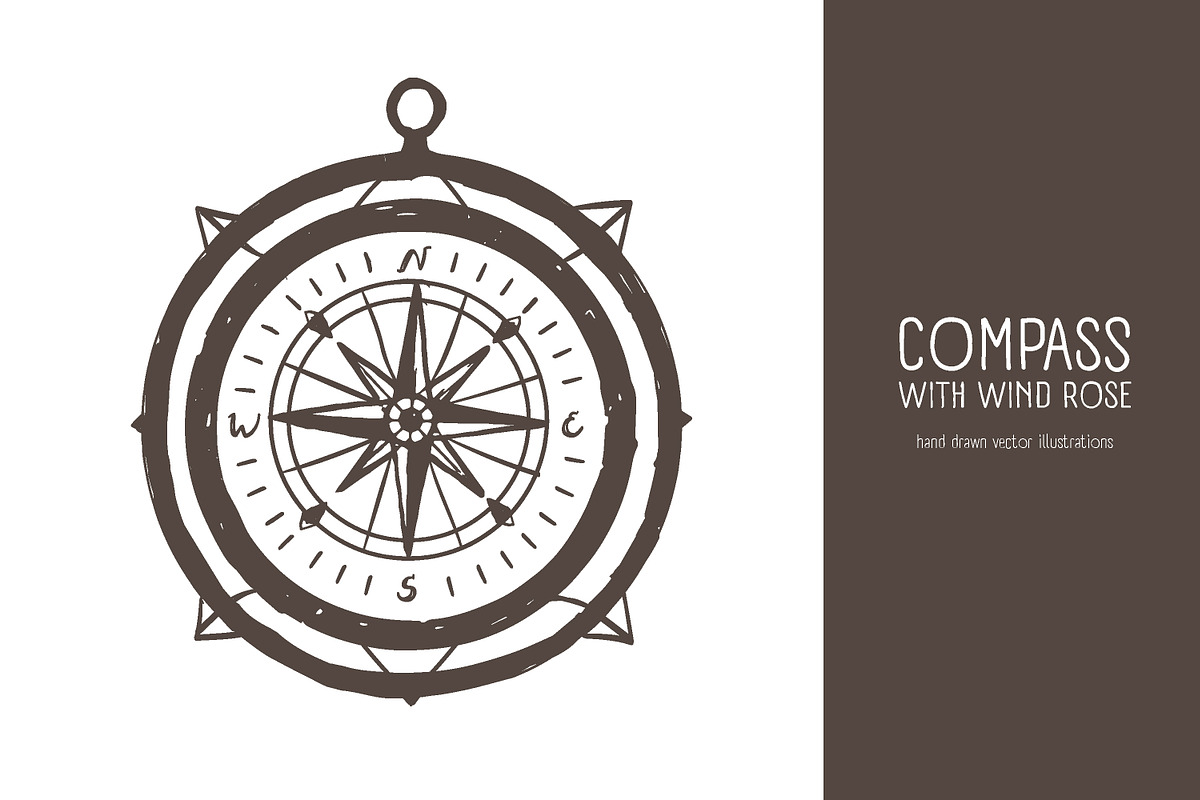 Compass with a wind rose, an Illustration by Good Studio (Photo 1 of 3)