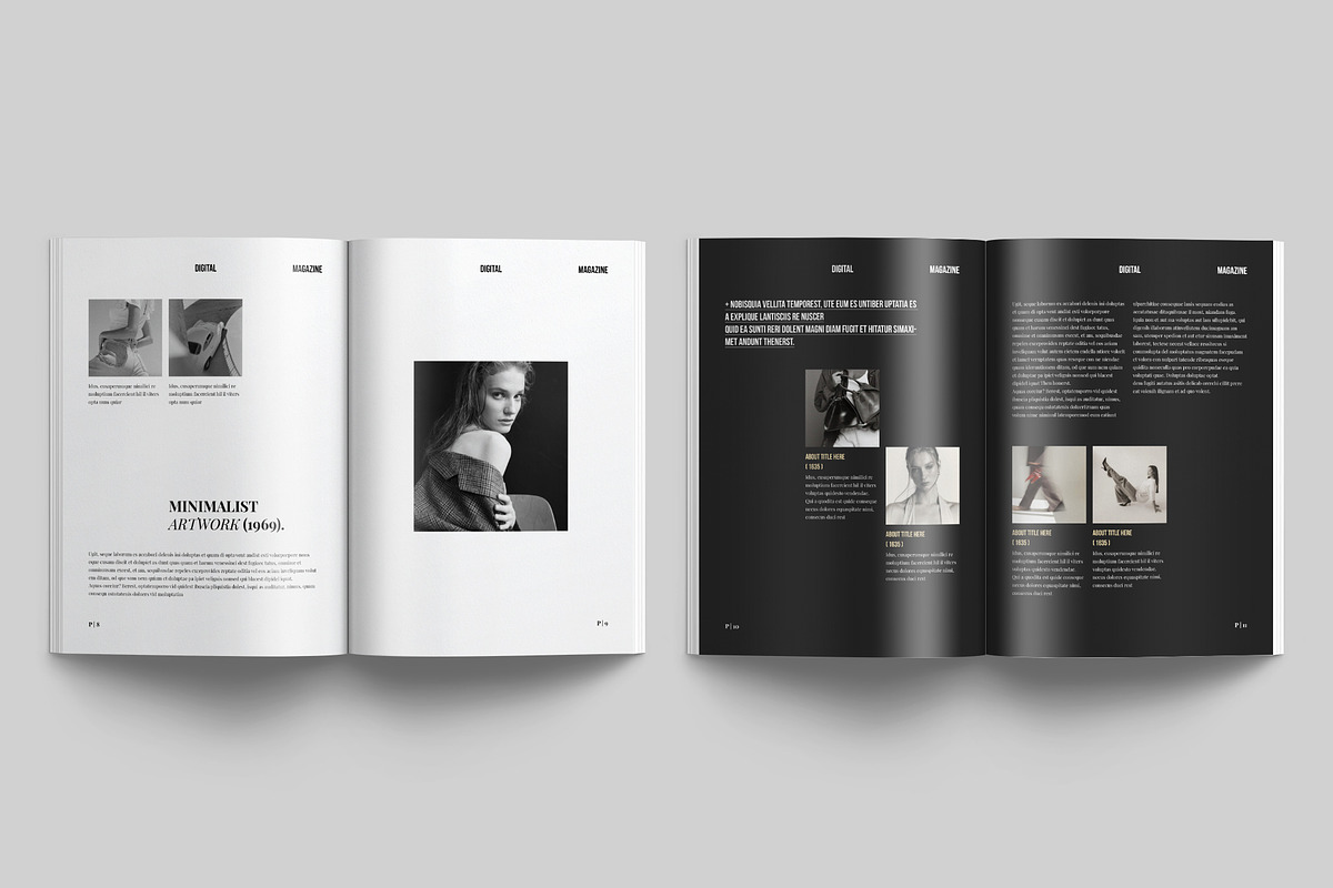 Digital Magazine Layout Template, a Magazine Template by NorthPeak (Photo 5 of 12)