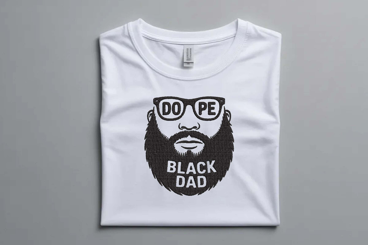 Dope Black Dad Beard Glasses Design, a Decorative Illustration by Purpose Ekbal (Photo 2 of 3)