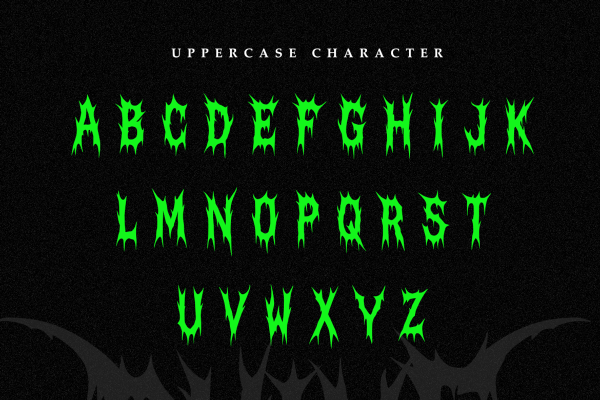 Rhine Infection - Death Metal Font, a Blackletter Font by Masyafi Studio (Photo 2 of 9)