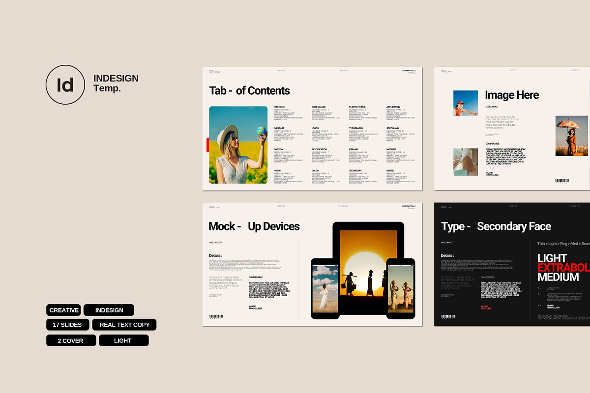 Brand Guideline InDesign Template, a Presentation Template by Work_Stock (Photo 3 of 6)