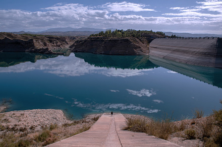 View over Negratin Water Reservoir
