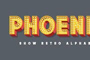Retro lights show alphabet, an Object Graphic by RevelStockart (Thumbnail 1 of 3)