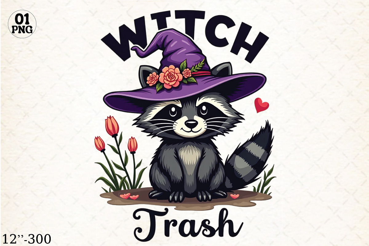 Witchy Trash Sublimation, a Graphic by Libby Wishes (Photo 1 of 5)