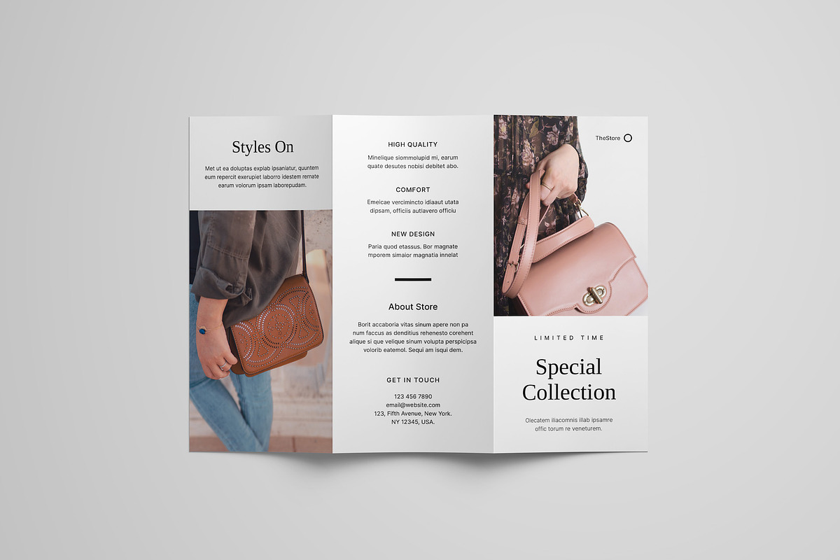 Trifold Product Brochure Template, a Brochure Template by Meenom Templates (Photo 6 of 6)