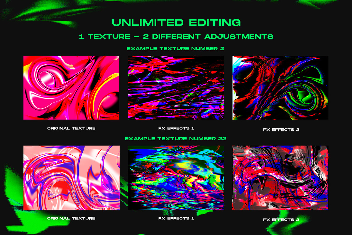 Liquid and Glitch Textures, a Texture Graphic by Visual Fear (Photo 6 of 13)