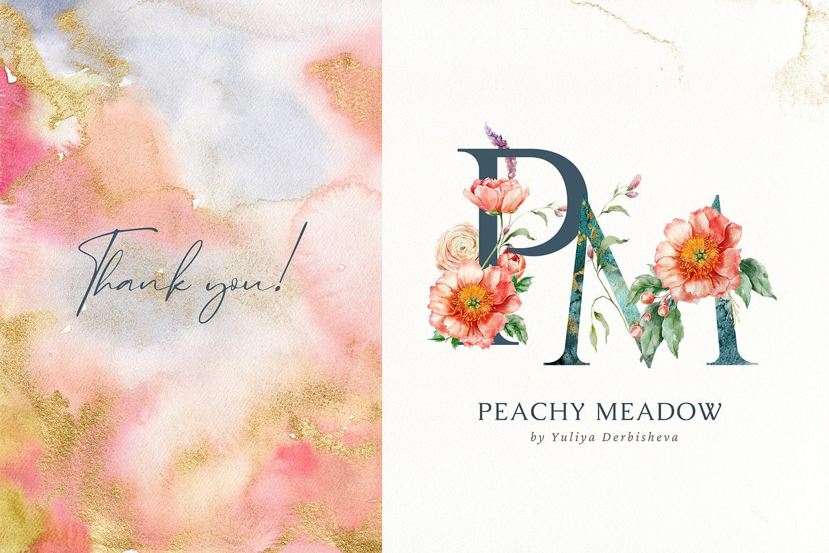 Wildflowers watercolor flowers birds, a Decorative Illustration by Yuliya Derbisheva (Photo 14 of 14)