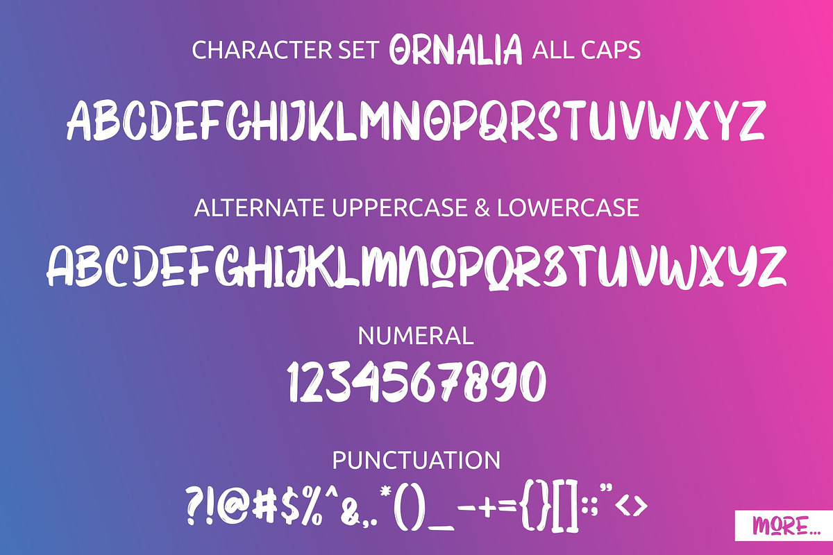 Ornalia Display Font preview 3