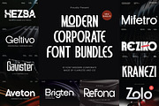 Modern Corporate Font Bundle, a Sans Serif Font by Flawless And Co (Thumbnail 1 of 11)