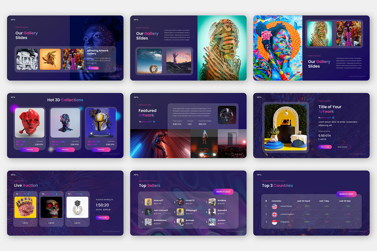 NFT Marketplace – Creative, a Presentation Template by Monsgraph Creative Studio (Photo 5 of 5)