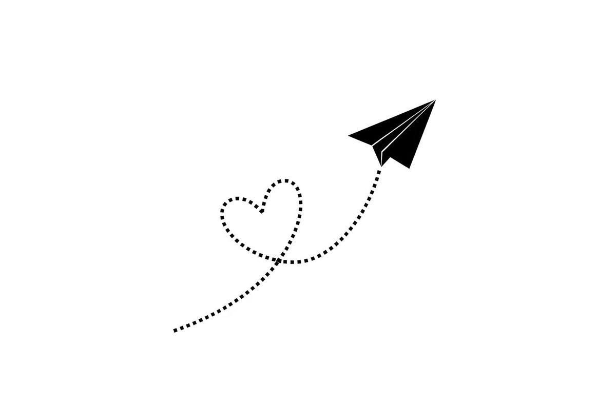 Paper Airplane Heart SVG Bundle, an Illustration by jahid234 (Photo 17 of 31)