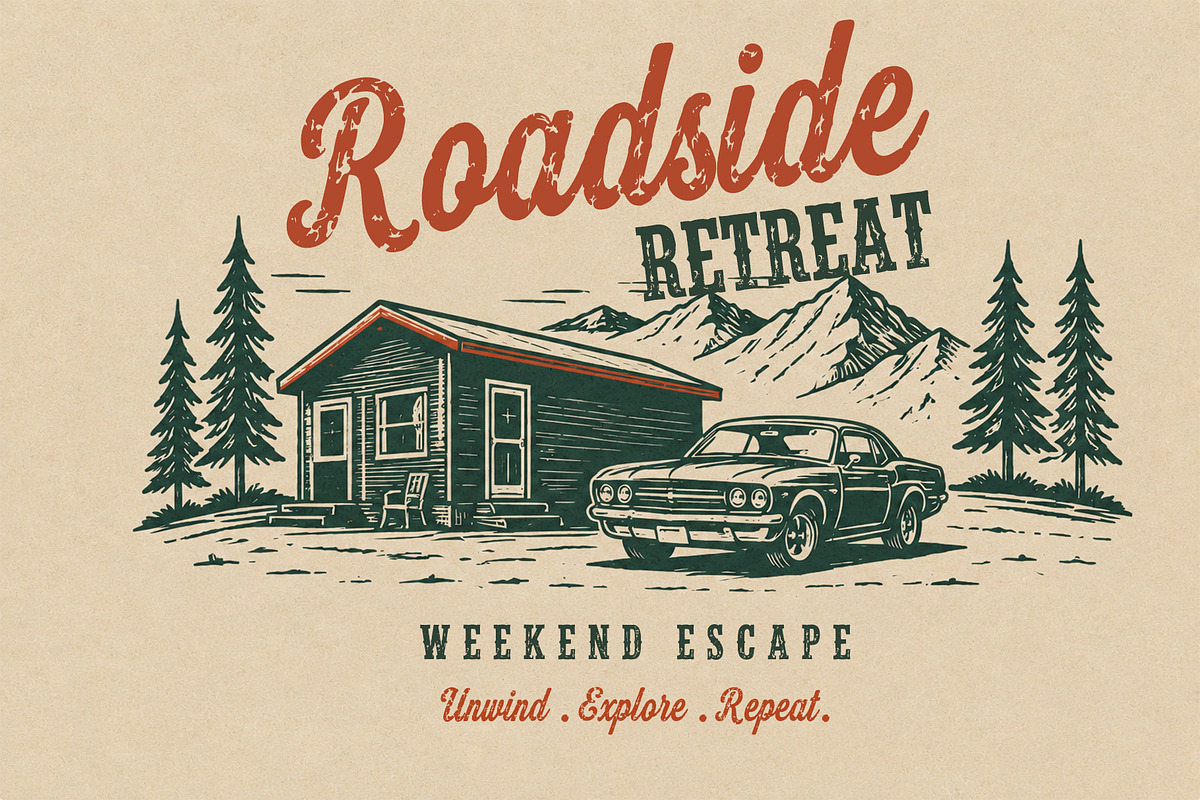 Highway Heritage font duo, a Script Font by cocodesign (Photo 8 of 8)