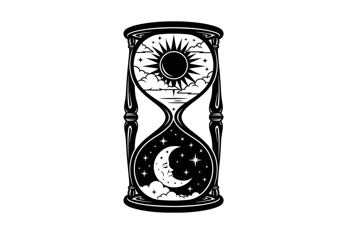 Celestial Sun Moon Hourglass Bundle, an Illustration by Gaye Art (Photo 2 of 31)