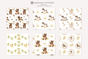 Bear and His Toys Animals Watercolor, an Animal Illustration by ViktoriyaD (Thumbnail 8 of 9)