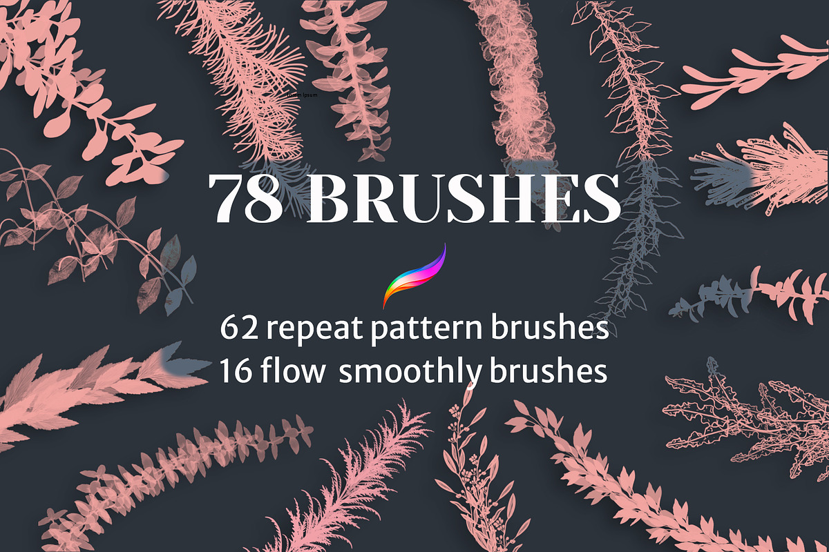 78 Brush-pattern-flow PROCREATE, a Brush Add-On by Pachel (Photo 1 of 13)