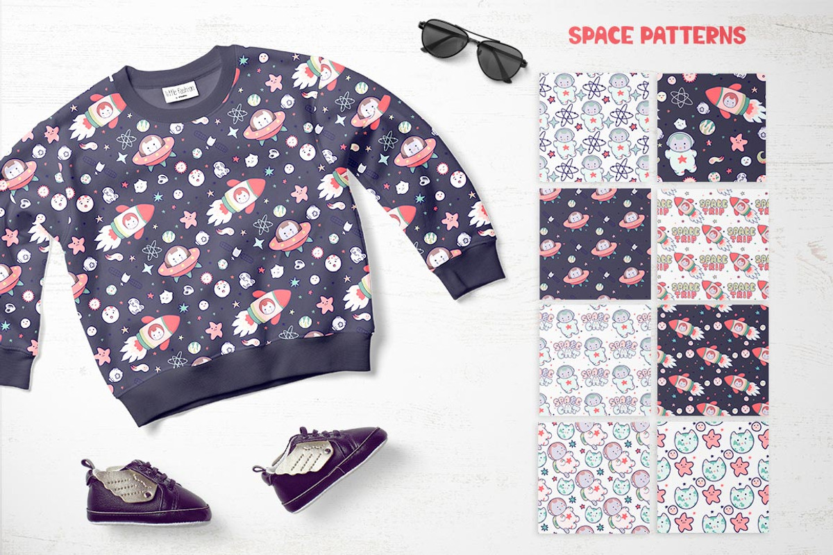 Space Cat - cute characters, a Decorative Illustration by LaVika (Photo 7 of 9)