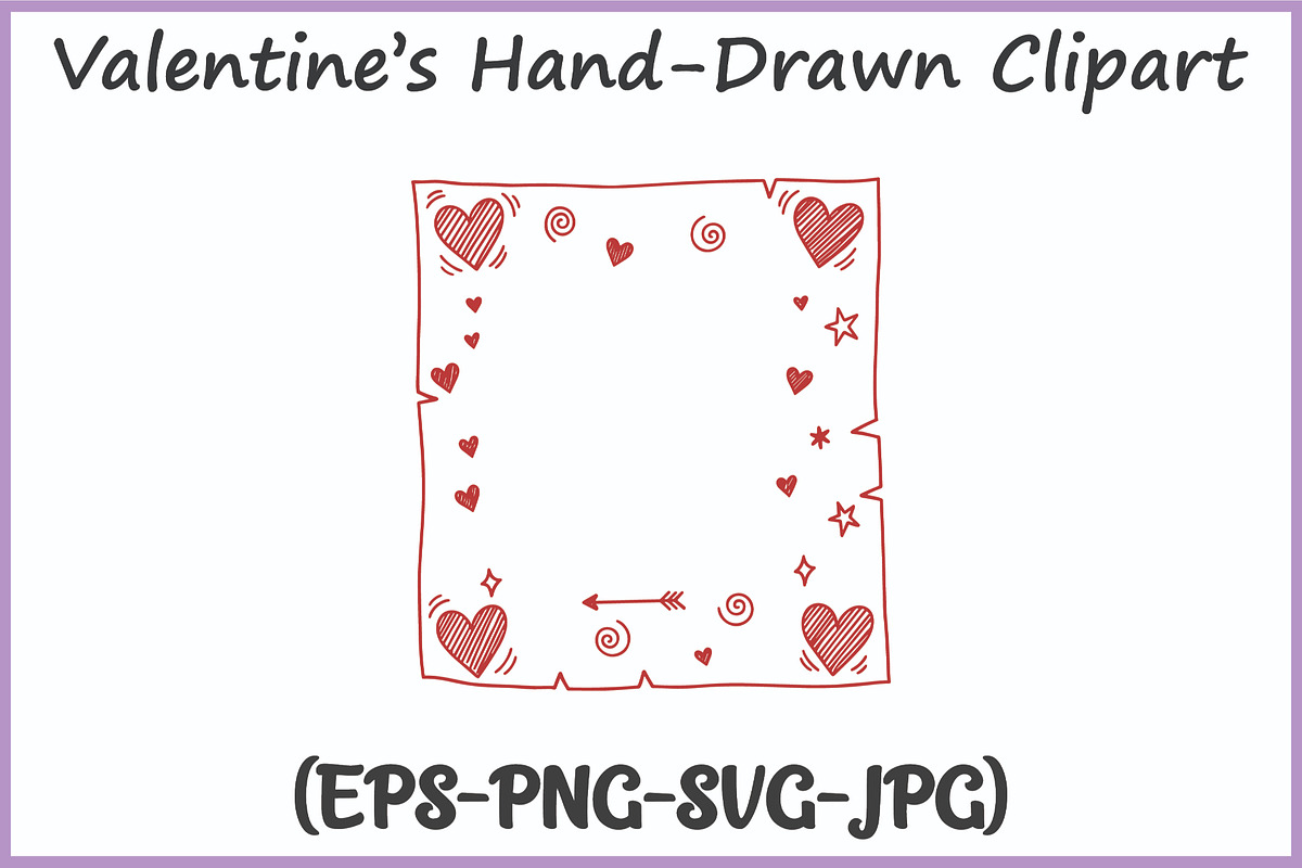 Valentines Doodle Clipart SVG Bundle, a Seasonal Illustration by Gfx Expert Team (Photo 3 of 15)