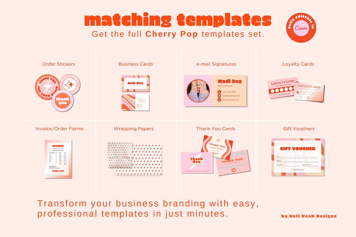 Cherry Wrapping Paper Templates, a Stationery Template by Hell Yeah Designs (Photo 7 of 7)