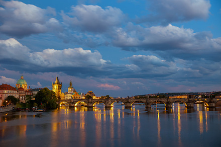 landscape with Vltava river, an Architecture Photo by Alliance Images
