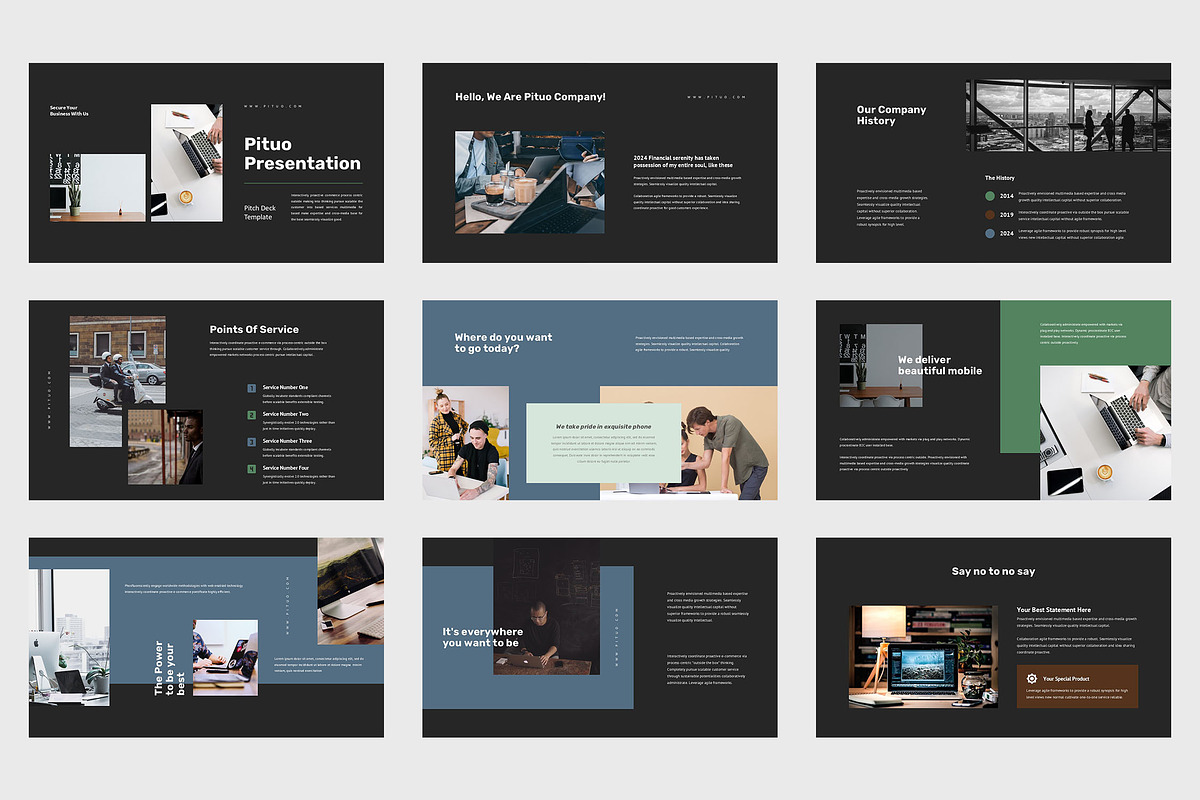 Pituo : Pitch Deck Powerpoint, a Presentation Template by Punkl Camp (Photo 6 of 9)