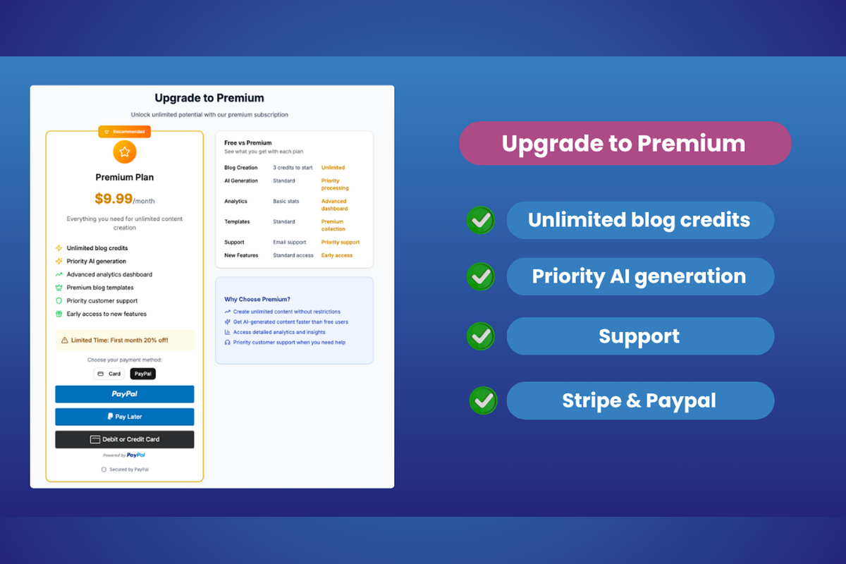 AI Blog Platform - InkGenius, an App Template by Waleed Codes (Photo 14 of 31)