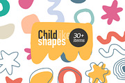 Childish shapes doodle hand drawn, a Pattern Graphic by vladwel (Thumbnail 1 of 4)
