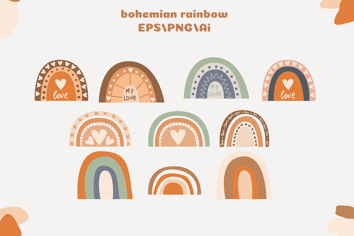 Bohemian baby shower PNG, an Animal Illustration by SleptArt (Photo 4 of 9)