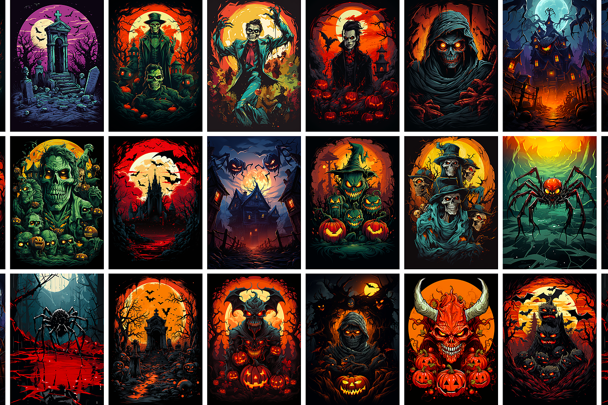 Deadly Creepy Halloween Vectors, an Illustration by Fresh Design Elements (Photo 11 of 13)
