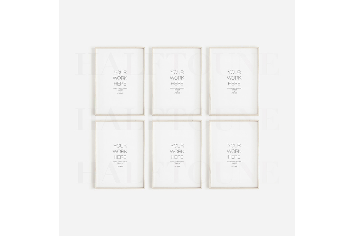 Thin Wooden Frame Mockup Bundle, a Mockup by HALFTOUNE (Photo 12 of 12)
