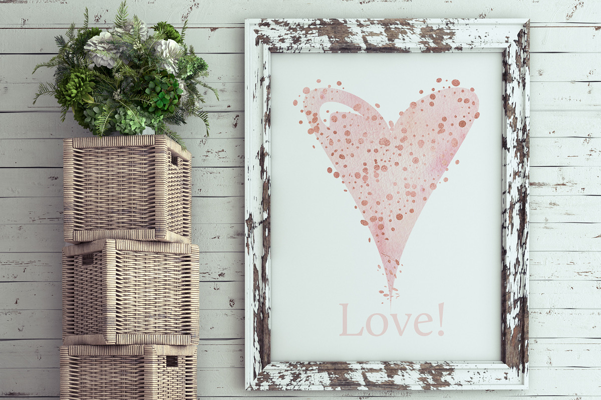 Watercolor Hearts Collection 002, an Object Graphic by savanamm design (Photo 2 of 4)