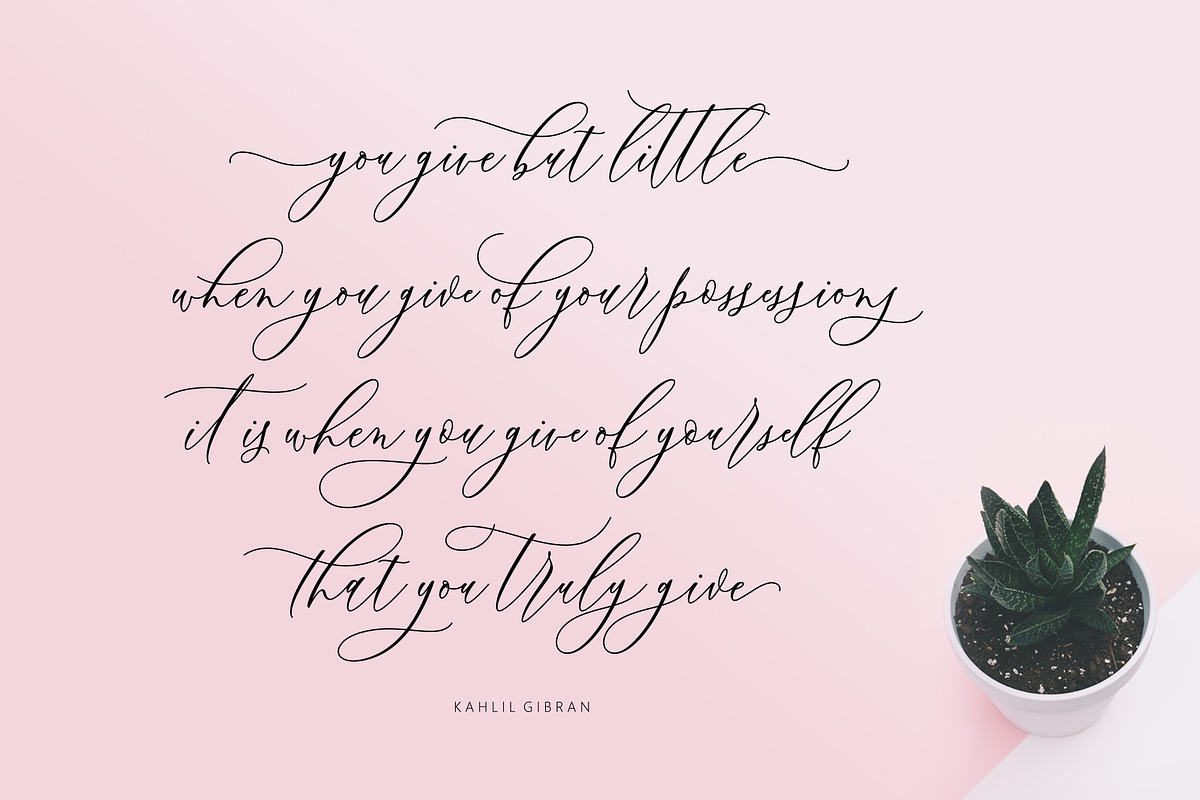 Boutinela Script, a Script Font by JamalCreativeStudio (Photo 4 of 10)