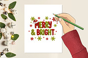 Merry and Bright Png Yarn Christmas, an Illustration by designcity5 (Thumbnail 2 of 8)