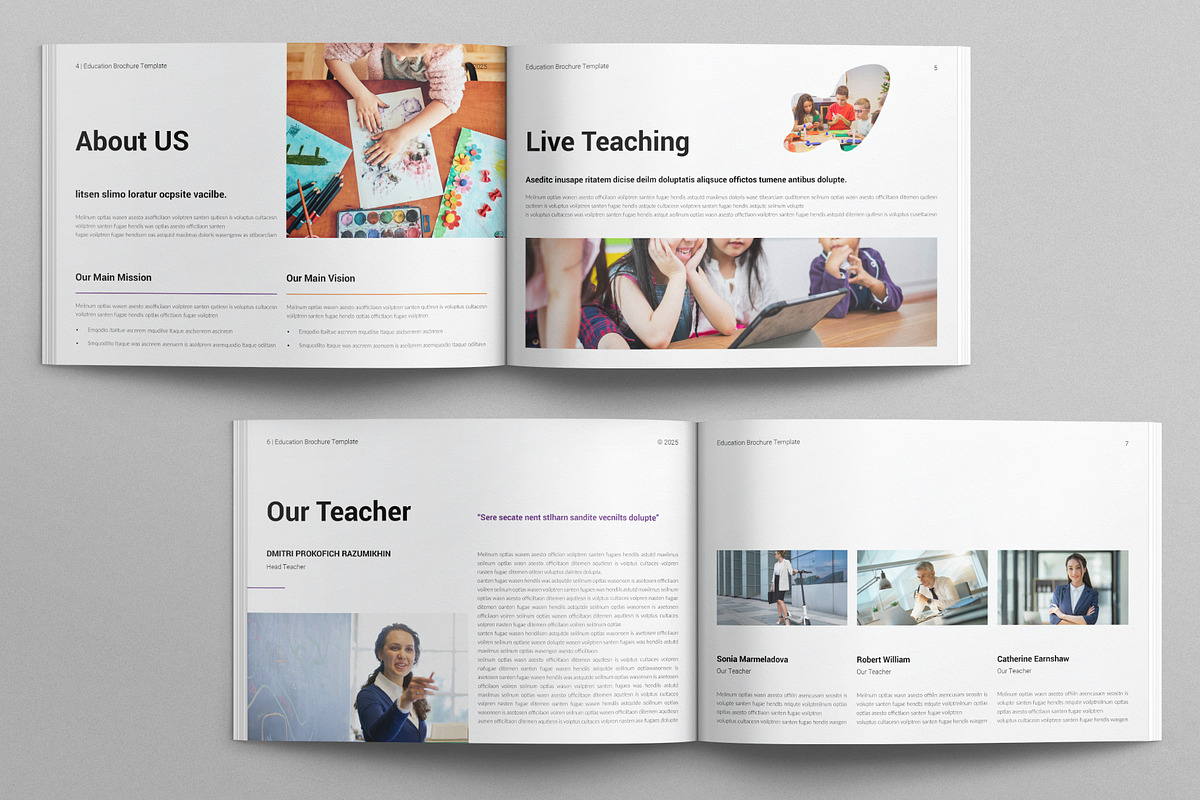 Education Brochure Landscape, a Brochure Template by E-Type (Photo 3 of 7)