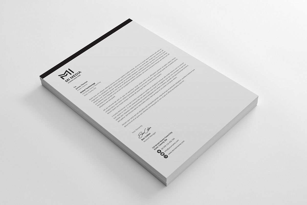 Letterhead, a Stationery Template by Creatune (Photo 5 of 5)
