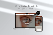 Lash Tech Website Template Canva, a Landing Page Template by batang (Thumbnail 4 of 5)
