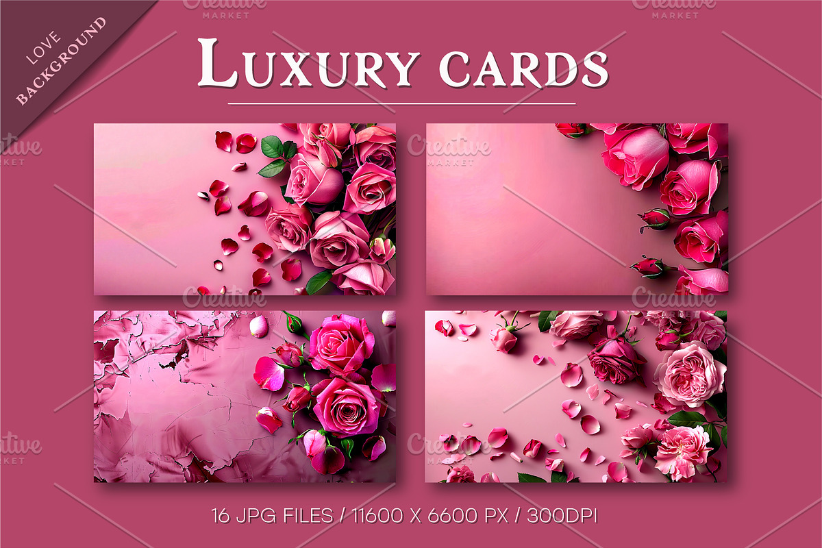 Luxury cards with roses., a Decorative Illustration by KENO Mascots (Photo 5 of 5)