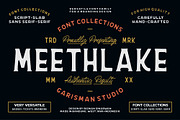 Meethlake Typeface || Vintage Font, a Script Font by Garisman Std (Thumbnail 1 of 12)