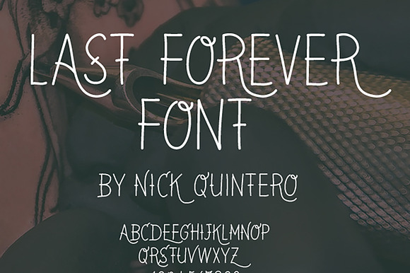 Last Forever Tattoo Font preview 3