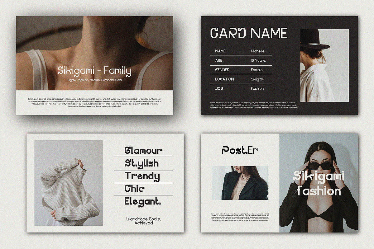 Sikigami - Family Font, a Sans Serif Font by Boril Std (Photo 8 of 13)