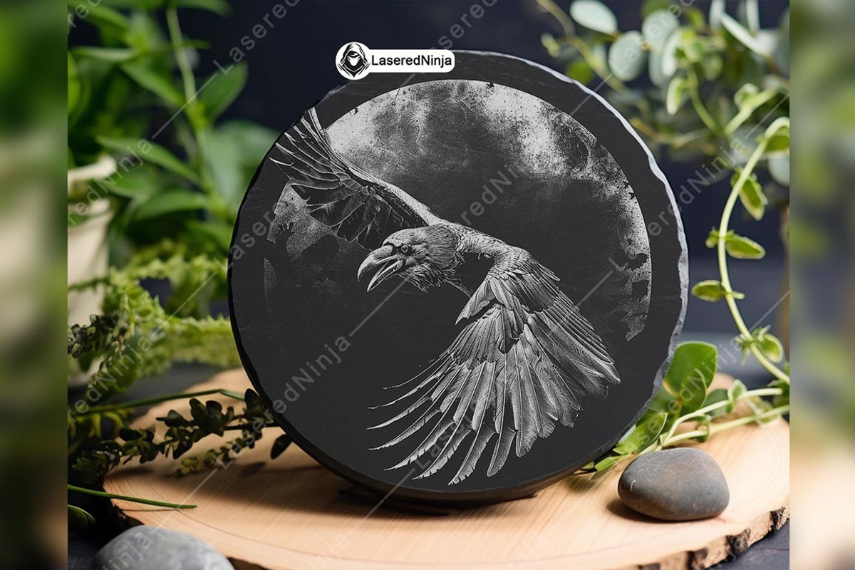 Flying Raven Mysterious Dark Circle, a Background Graphic by LaseredNinja (Photo 2 of 7)
