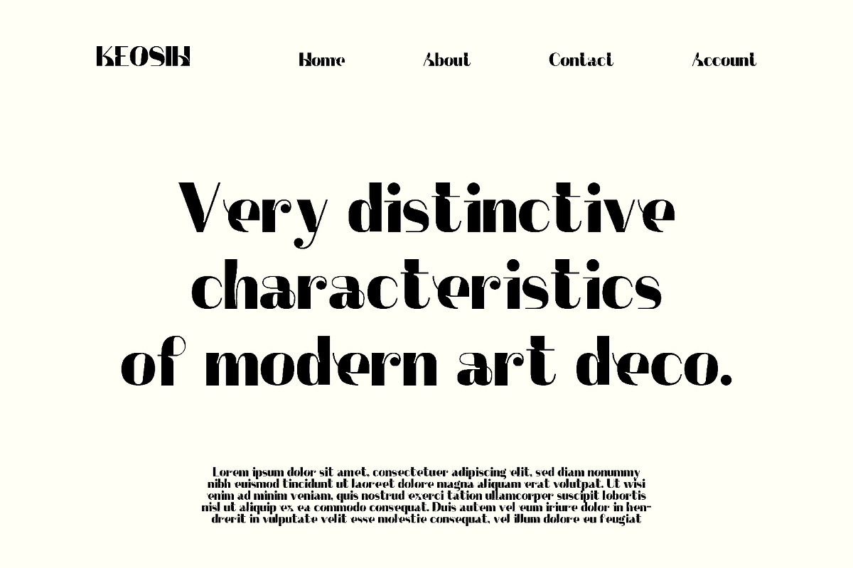 Keosih - Sans Serif Aesthetic Bold, a Sans Serif Font by Boril Std (Photo 6 of 10)