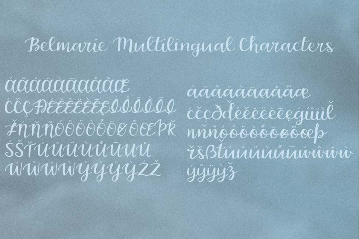 Belmarie Script preview 7