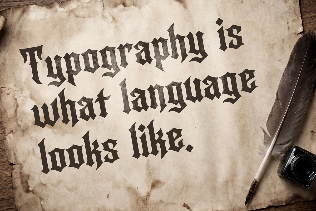 Kastil Kuno - Blackletter Font, a Blackletter Font by Aksapix Studio (Photo 3 of 7)