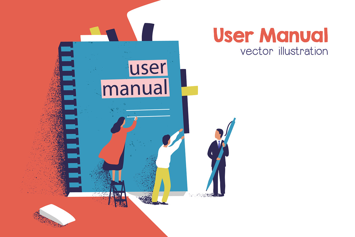 User manual illustration, a Person Illustration by Good Studio