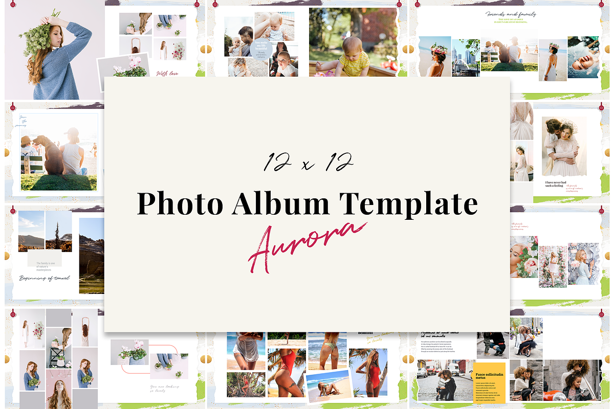 12x12 Photo Album Template / Aurora, a Brochure Template by ArealPro (Photo 2 of 18)