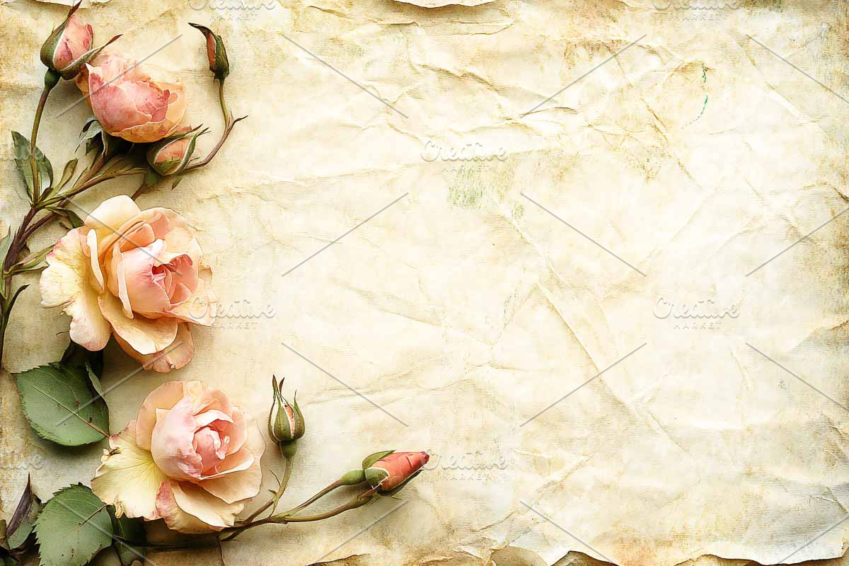 Vintage Paper Cards with Flowers, a Graphic by VetalStock (Photo 4 of 5)