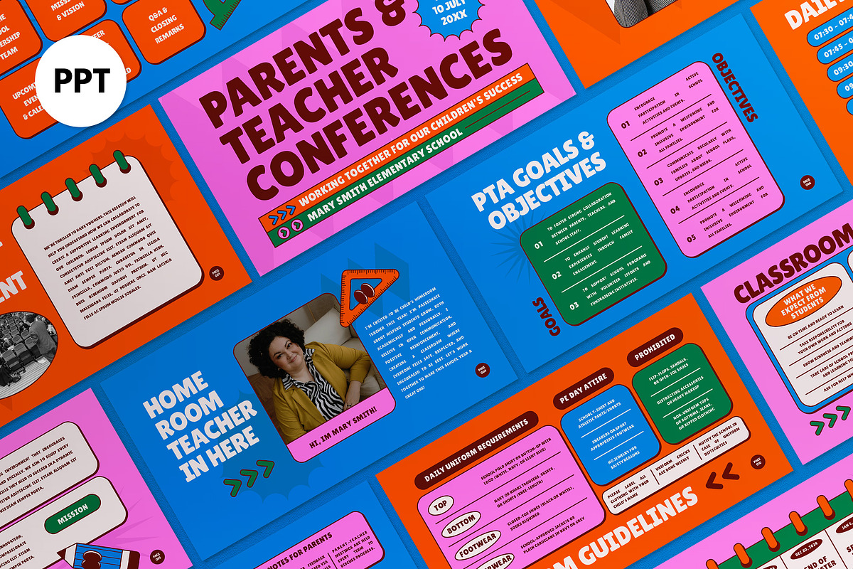 PTA Event PPT, a Presentation Template by graphicook (Photo 1 of 4)