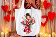 Whimsical Valentine Fairy Clipart, an Illustration by OK Design (Thumbnail 4 of 6)
